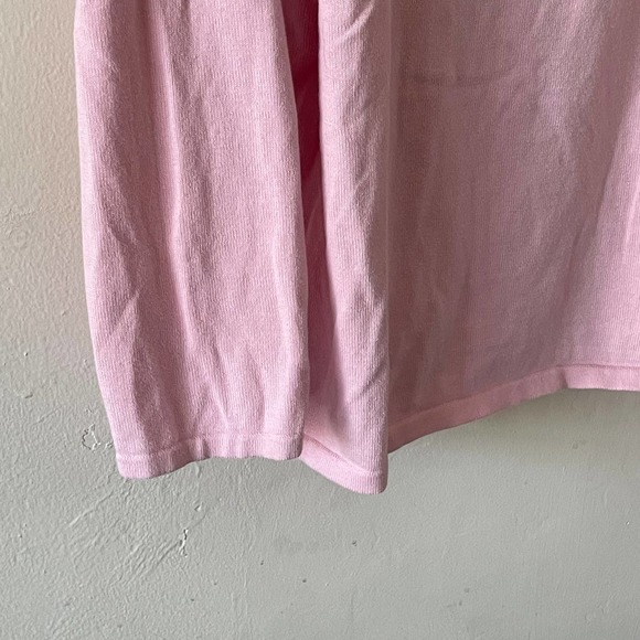 Lauren Ralph Lauren pink sweater gold buttons size 3x - Picture 5 of 7